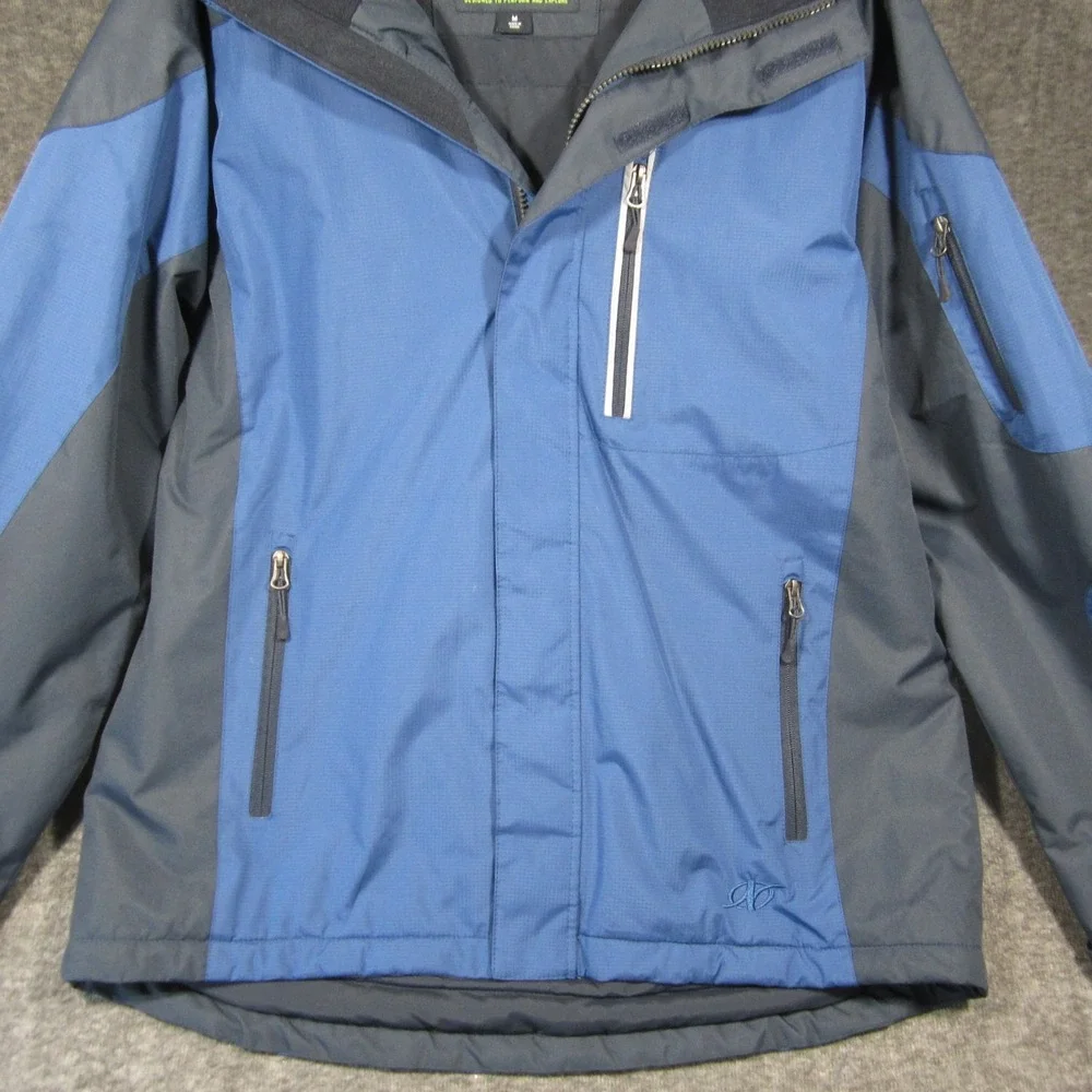 NordicTrack Winter Jacket Mens M Blue‎ Windbreaker Insulated Zip Ski Snow Hiking